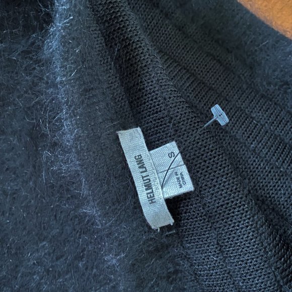 Helmut Lang Black Veneered Angora Pencil Skirt - Picture 4 of 6